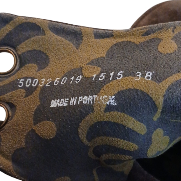 Fly London Yebi Brown Suede Slip on Booties Wedge Ankle Boots Size 8 - Picture 11 of 12